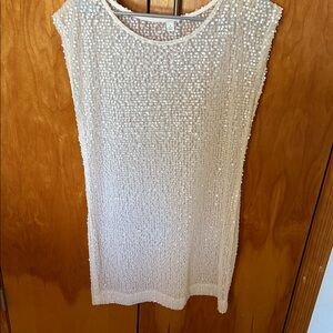 Sequined Maceys cover up new so fun med with stretch